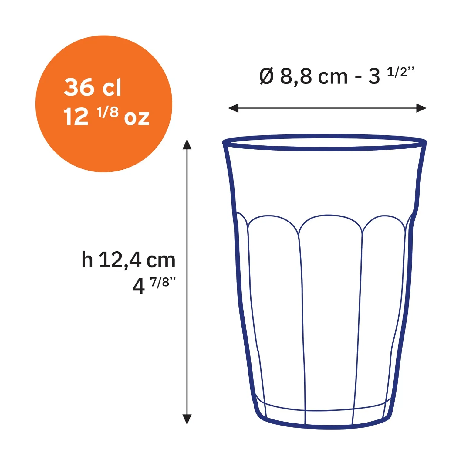18 Piece Glass Drinkware Set