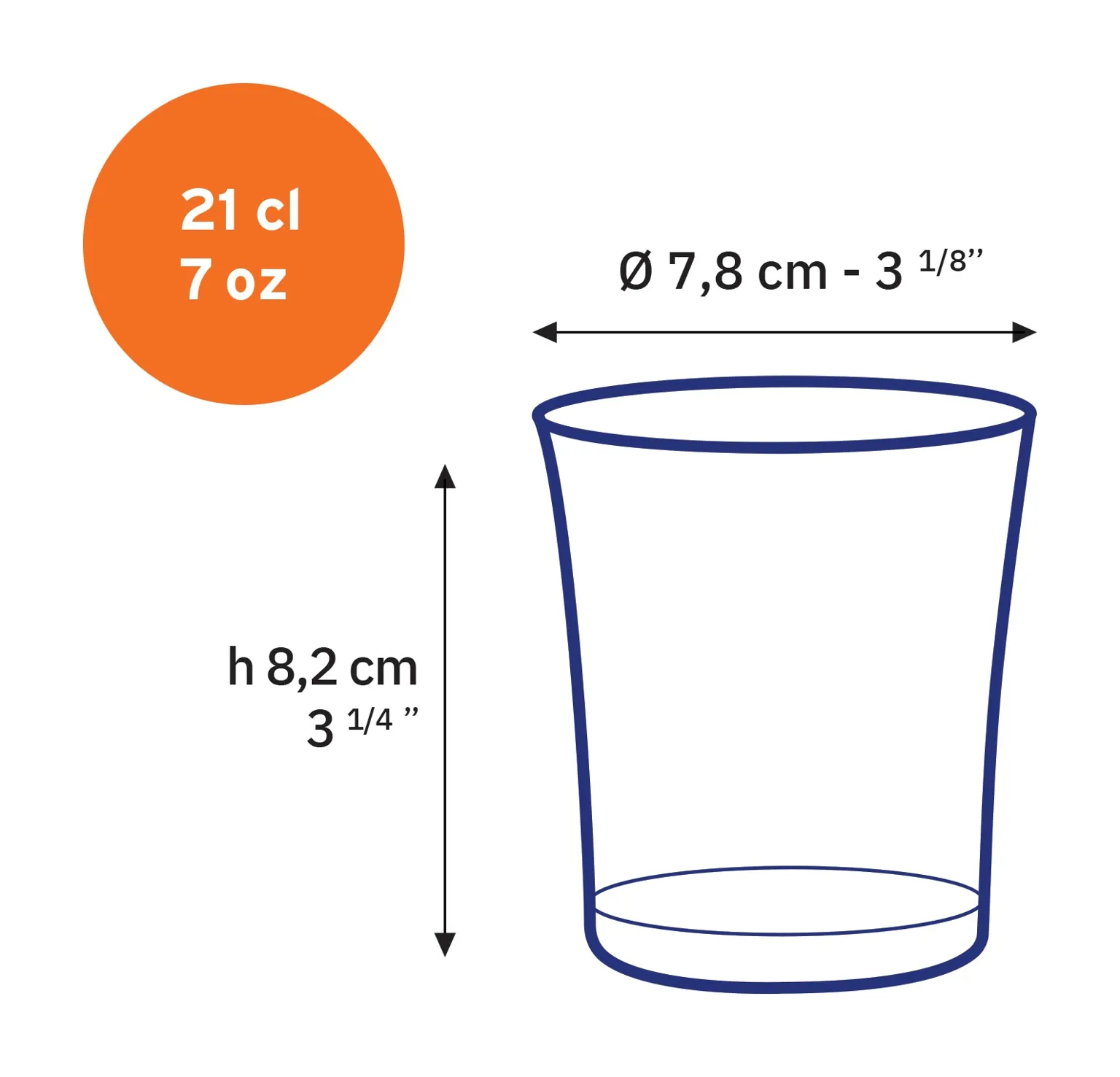 Lys Sepia Glass Tumbler 7 oz - Set of 6